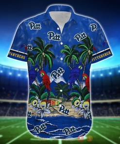 NCAA Pittsburgh Panthers Parrot Hawaiian Shirt, Short