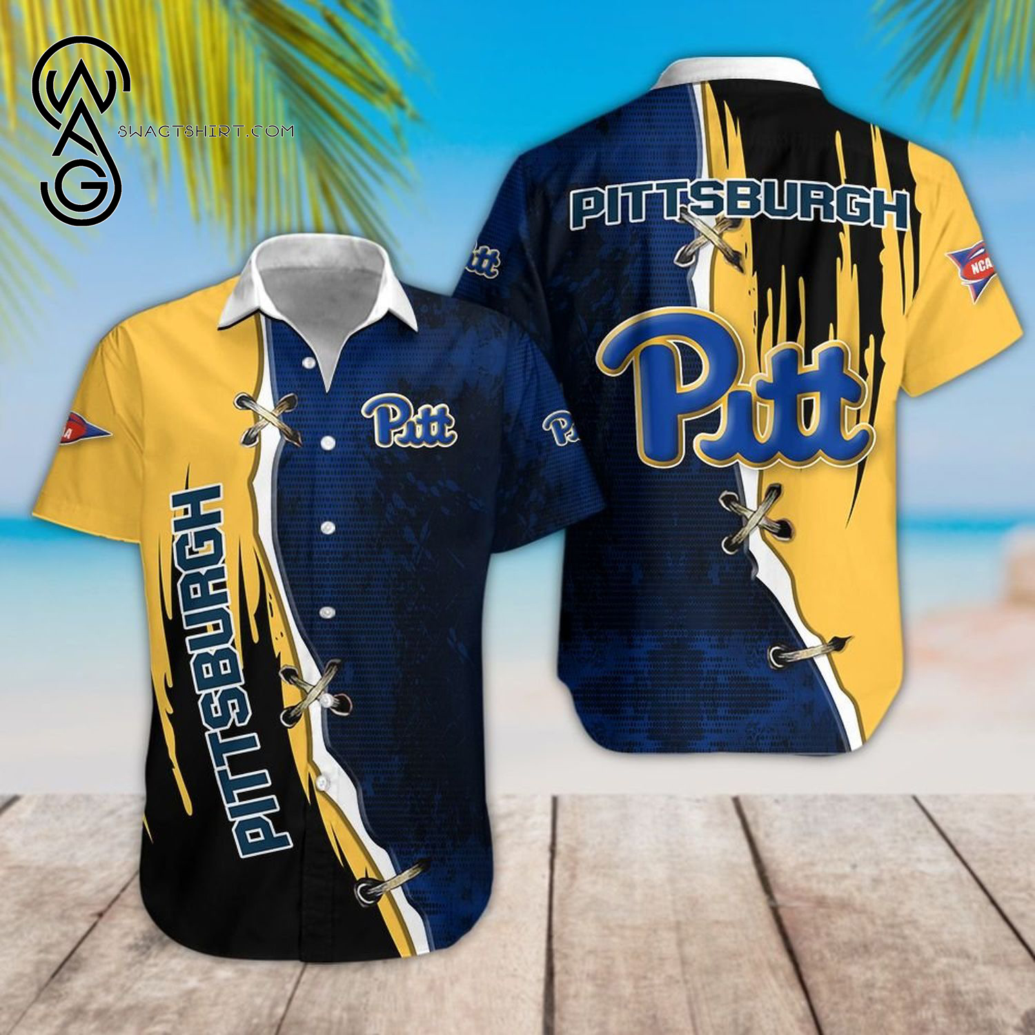 NCAA Pittsburgh Panthers Sport Team Hawaiian Shirt - Short for Fans