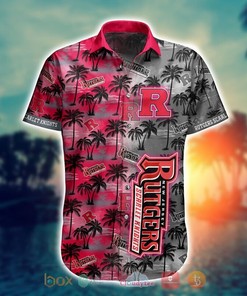 NCAA Rutgers Scarlet Knights Coconut Hawaiian Shirt and Shorts - Perfect for Summer