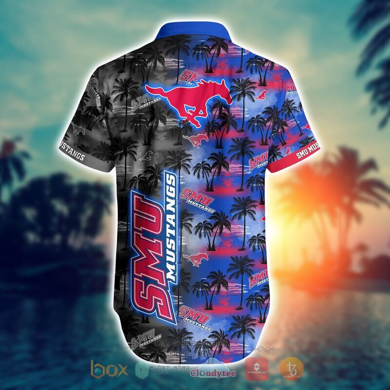 NCAA SMU Mustangs Coconut Hawaiian Shirt and Shorts - Perfect for Summer