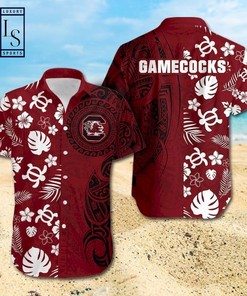 NCAA South Carolina Gamecocks Samoan Print Hawaiian Shirt - Unique and Fun Fan Gear