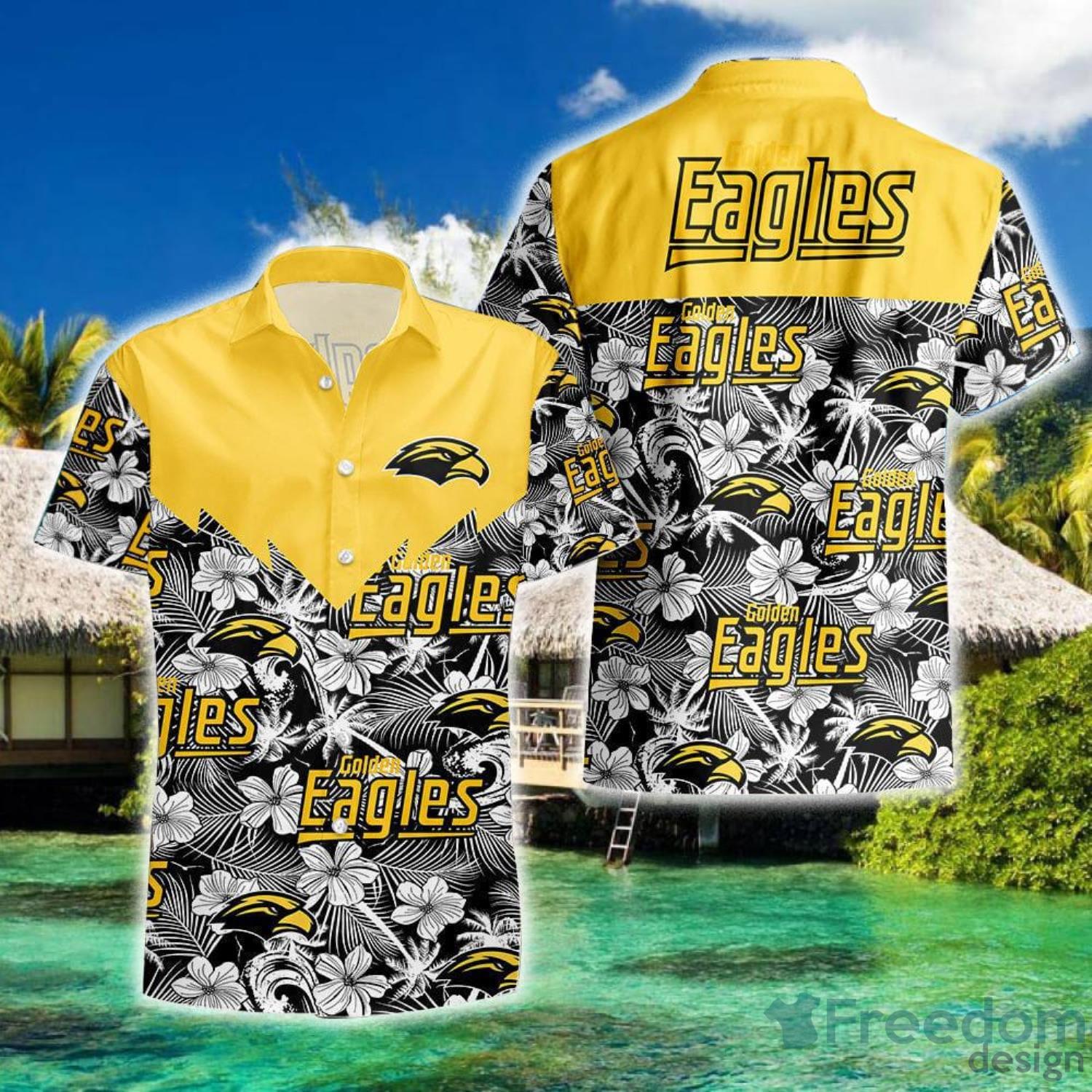 NCAA Southern Miss Golden Eagles Tropical Seamless Hawaiian Shirt - Perfect for Game Day or Any Day