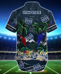 NCAA Utah State Aggies Parrot Hawaiian Shirt - Short for Fans