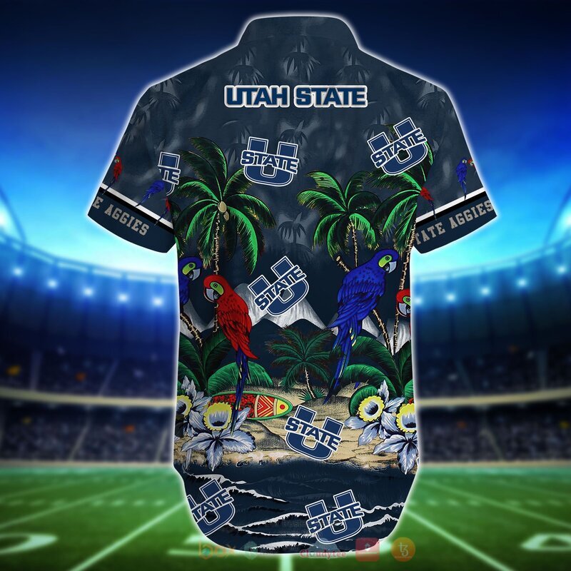 NCAA Utah State Aggies Parrot Hawaiian Shirt - Short for Fans