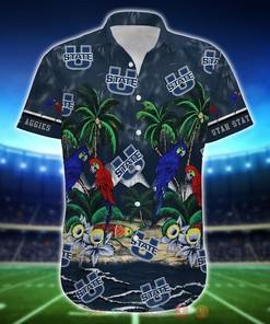 NCAA Utah State Aggies Parrot Hawaiian Shirt - Short for Fans