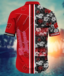 NCAA1-Hawaii Shirt Short Style Hot Trending for Men and Women Wisconsin Badgers