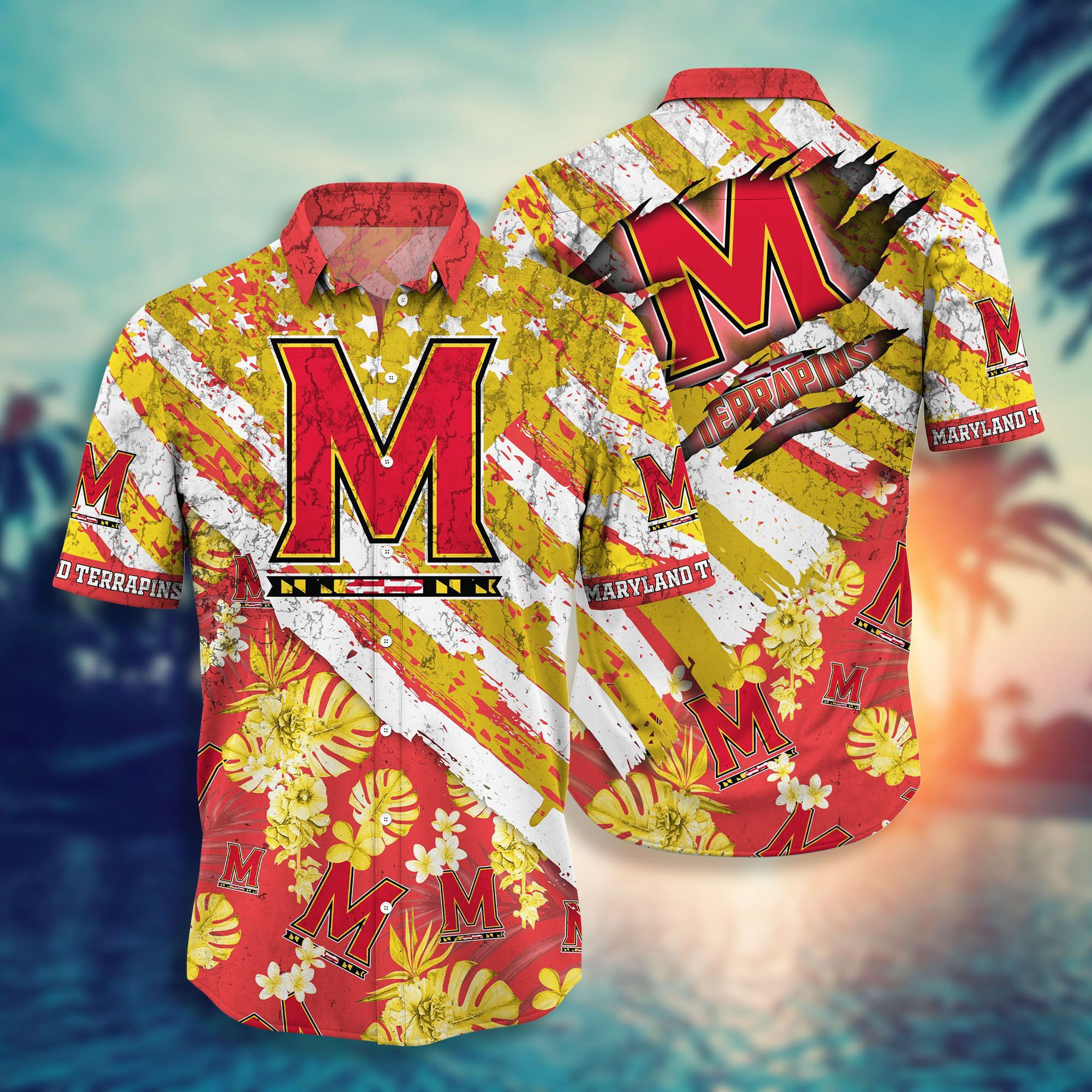 NCAA3-Hawaii Shirt Style Hot Trending for Men and Women Maryland Terrapins
