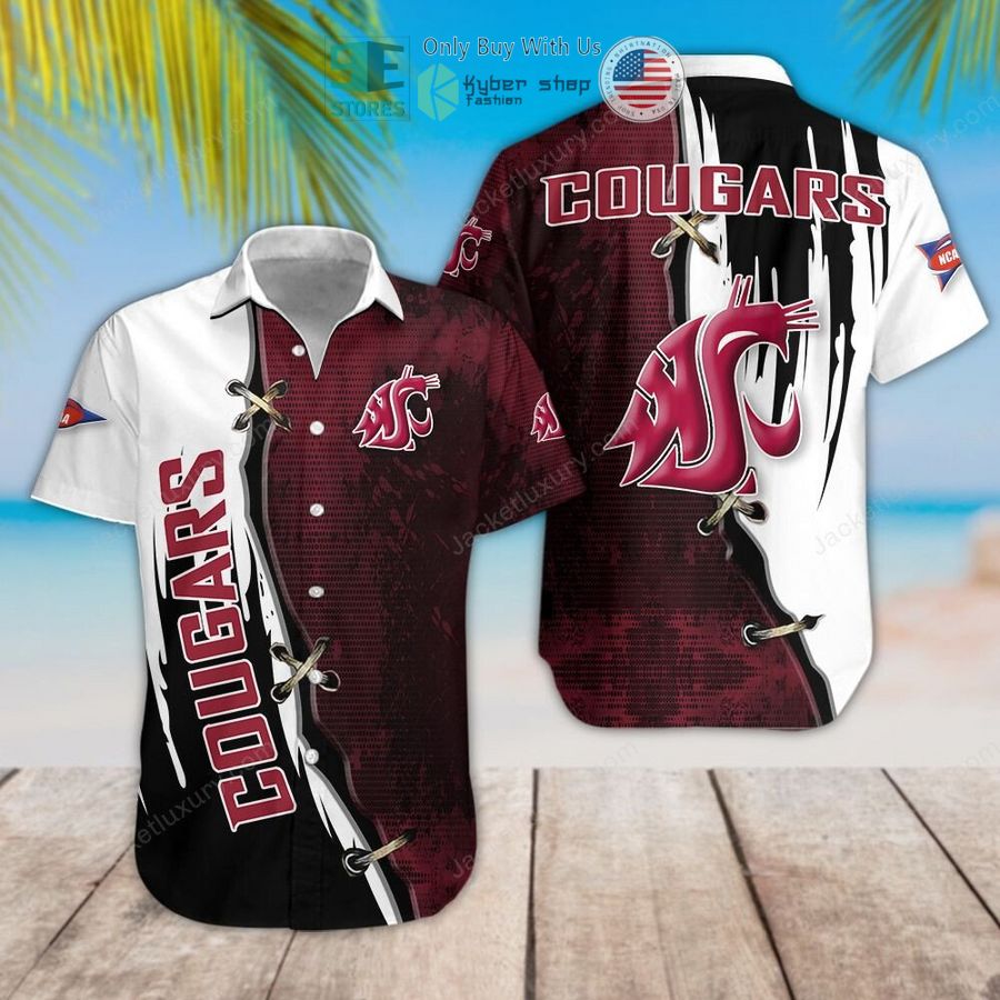 NEW Washington State Cougars Hawaii Shirt - Show Your School Pride