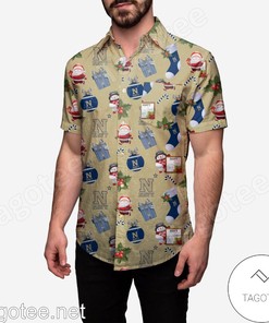 Navy Midshipmen Christmas Explosion Hawaiian Shirt - Perfect for the Holidays