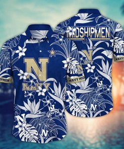 Navy Midshipmen NCAA Flower Hawaii Shirt For Fans Ver 15