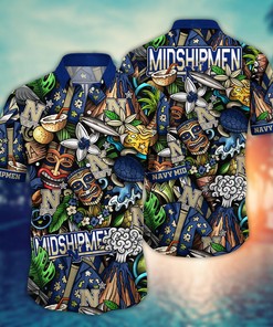 Navy Midshipmen NCAA Flower Hawaii Shirt For Fans Ver 17