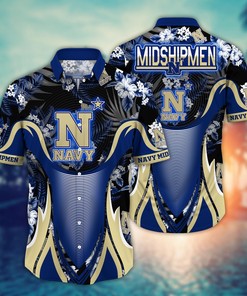 Navy Midshipmen NCAA Flower Hawaii Shirt For Fans Ver 23