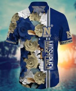 Navy Midshipmen NCAA Flower Hawaii Shirt For Fans Ver 24
