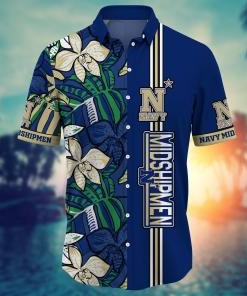 Navy Midshipmen NCAA Flower Hawaii Shirt For Fans Ver 34