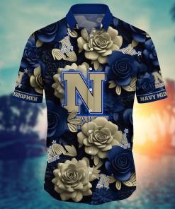 Navy Midshipmen NCAA Flower Hawaii Shirt For Fans Ver 4