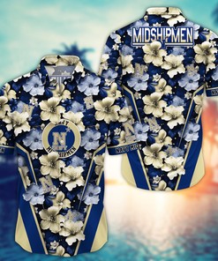 Navy Midshipmen NCAA Hawaiian Shirt, Aloha Shirt Ver 1