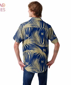 Navy Midshipmen NCAA Mens Hawaiian 3D Shirt - Perfect for Fans of All Ages