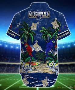 Navy Midshipmen Parrot Island NCAA Hawaiian Shirt and Shorts - Perfect for Sports Fans