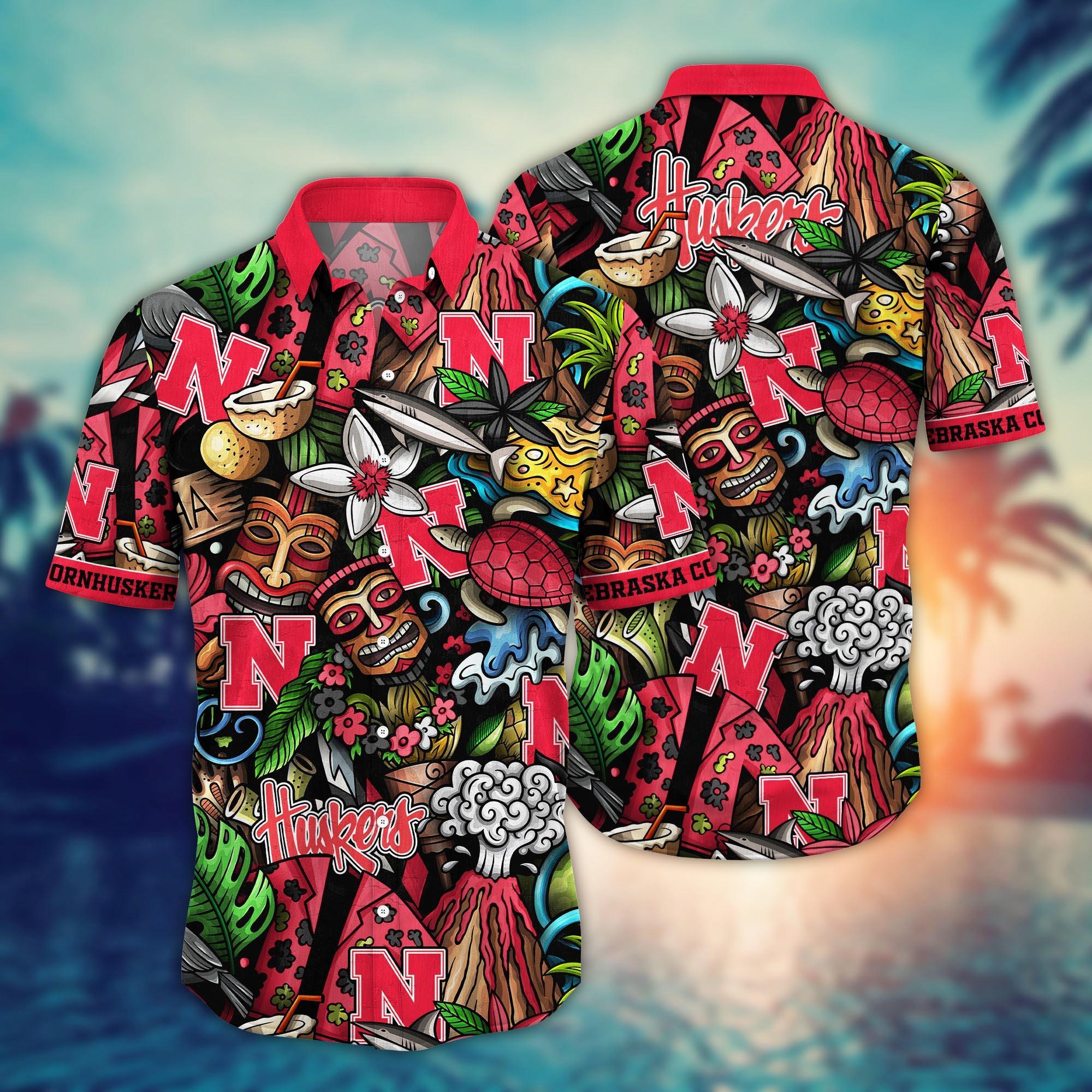 Nebraska Cornhuskers NCAA Flower Hawaii Shirt For Fans Ver 17