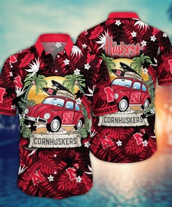Nebraska Cornhuskers NCAA Flower Hawaii Shirt For Fans Ver 2