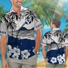 New BYU Cougars Hibiscus Hawaiian Shirt and Beach Short Set - Perfect for Fans 