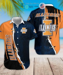New Illinois Fighting Illini Classic Hawaiian Shirt for Men 