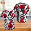 New Jersey Devils Aloha Shirt with Floral Pattern, Ideal for the Beach