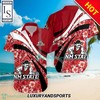 New Mexico State Aggies Hibiscus Hawaiian Shirt - Perfect for Tropical Vacations.