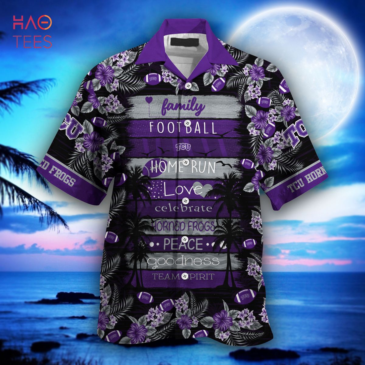 New Summer Gift: LIMITED EDITION TCU Horned Frogs Hawaiian Shirt