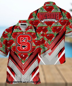North Carolina State Wolfpack Summer Hawaiian Shirt and Shorts Set for Sports Fans