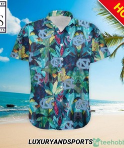 North Carolina Tar Heels Floral Tropical Hawaiian Shirt - Perfect for Fun in the Sun