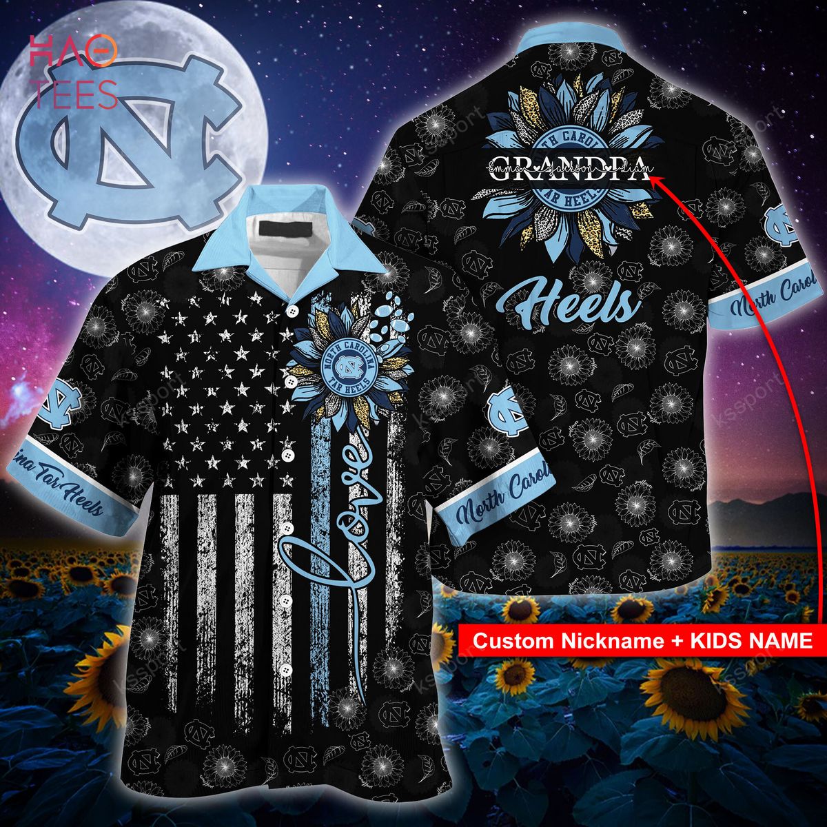 North Carolina Tar Heels Hawaiian Shirt - Available Now!
