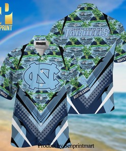 North Carolina Tar Heels Hawaiian Shirt and Shorts - A Must-Have for Sports Fans!