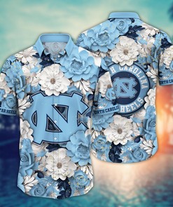 North Carolina Tar Heels NCAA Flower Hawaii Shirt For Fans Ver 12