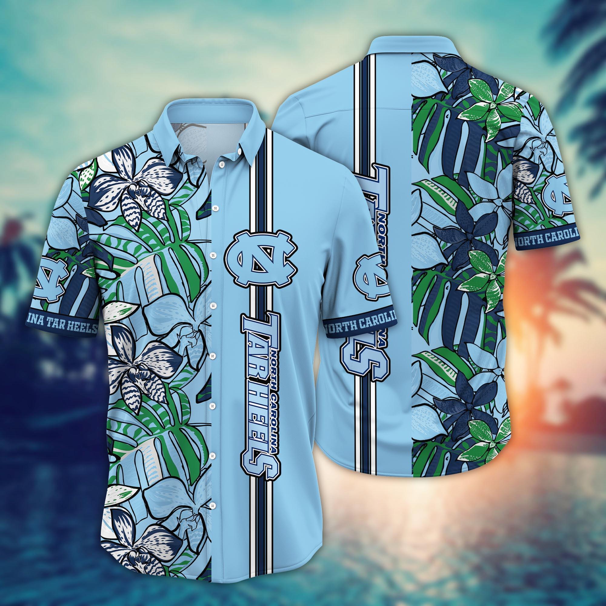 North Carolina Tar Heels NCAA Flower Hawaii Shirt For Fans Ver 14
