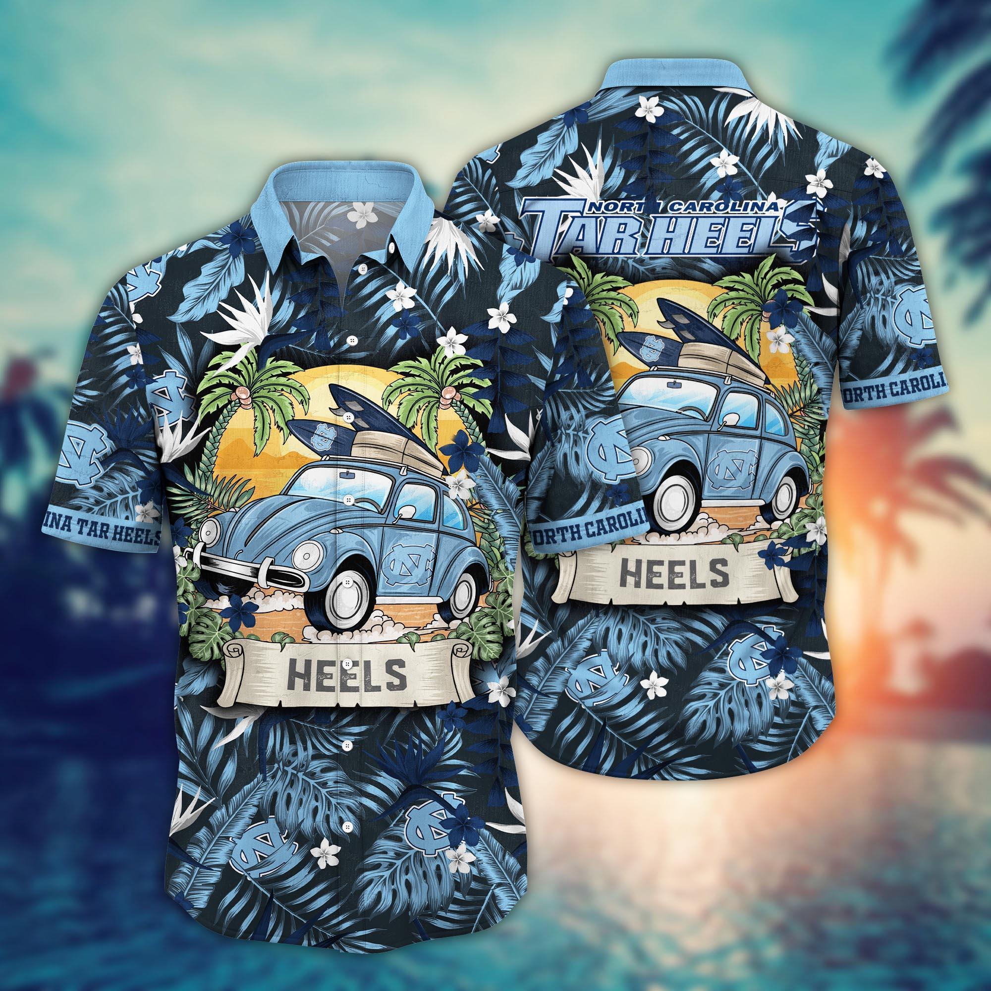 North Carolina Tar Heels NCAA Flower Hawaii Shirt For Fans Ver 2