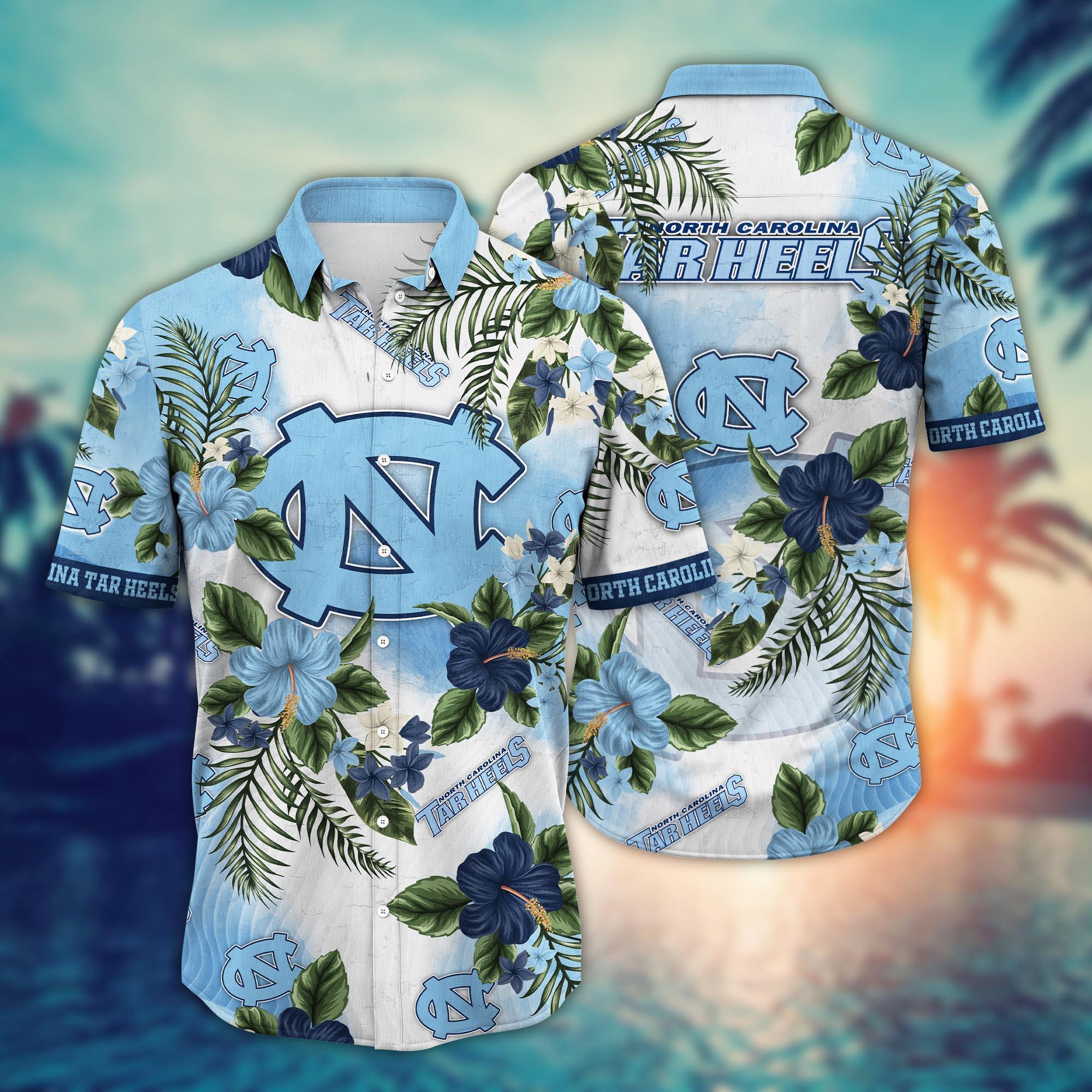 North Carolina Tar Heels NCAA Flower Hawaii Shirt For Fans Ver 28