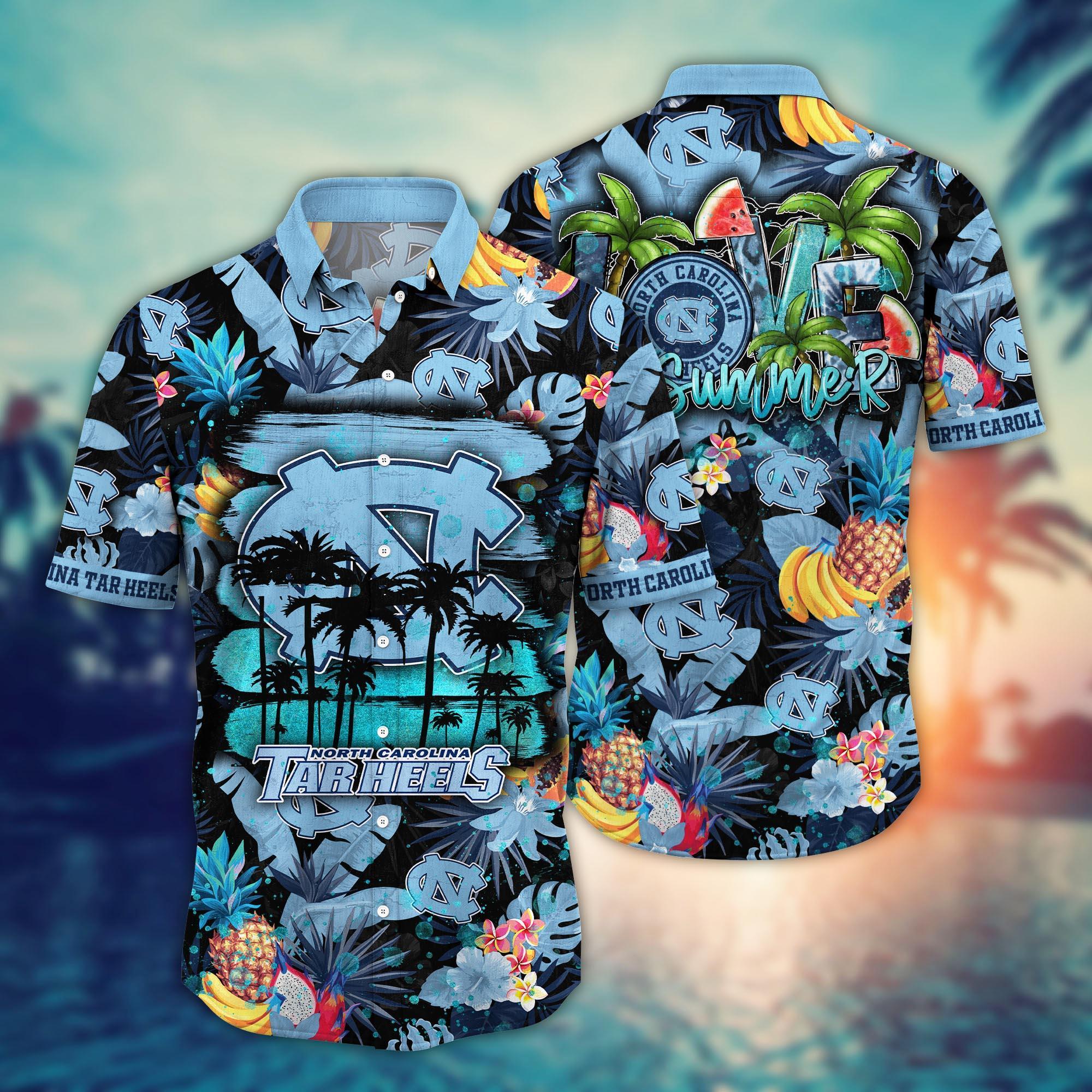 North Carolina Tar Heels NCAA Flower Hawaii Shirt For Fans Ver 32