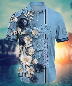 North Carolina Tar Heels NCAA Flower Hawaii Shirt For Fans Ver 37