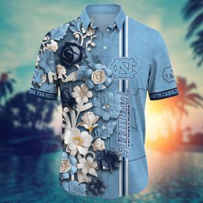 North Carolina Tar Heels NCAA Flower Hawaii Shirt For Fans Ver 37