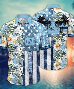 North Carolina Tar Heels NCAA Flower Hawaii Shirt For Fans Ver 8