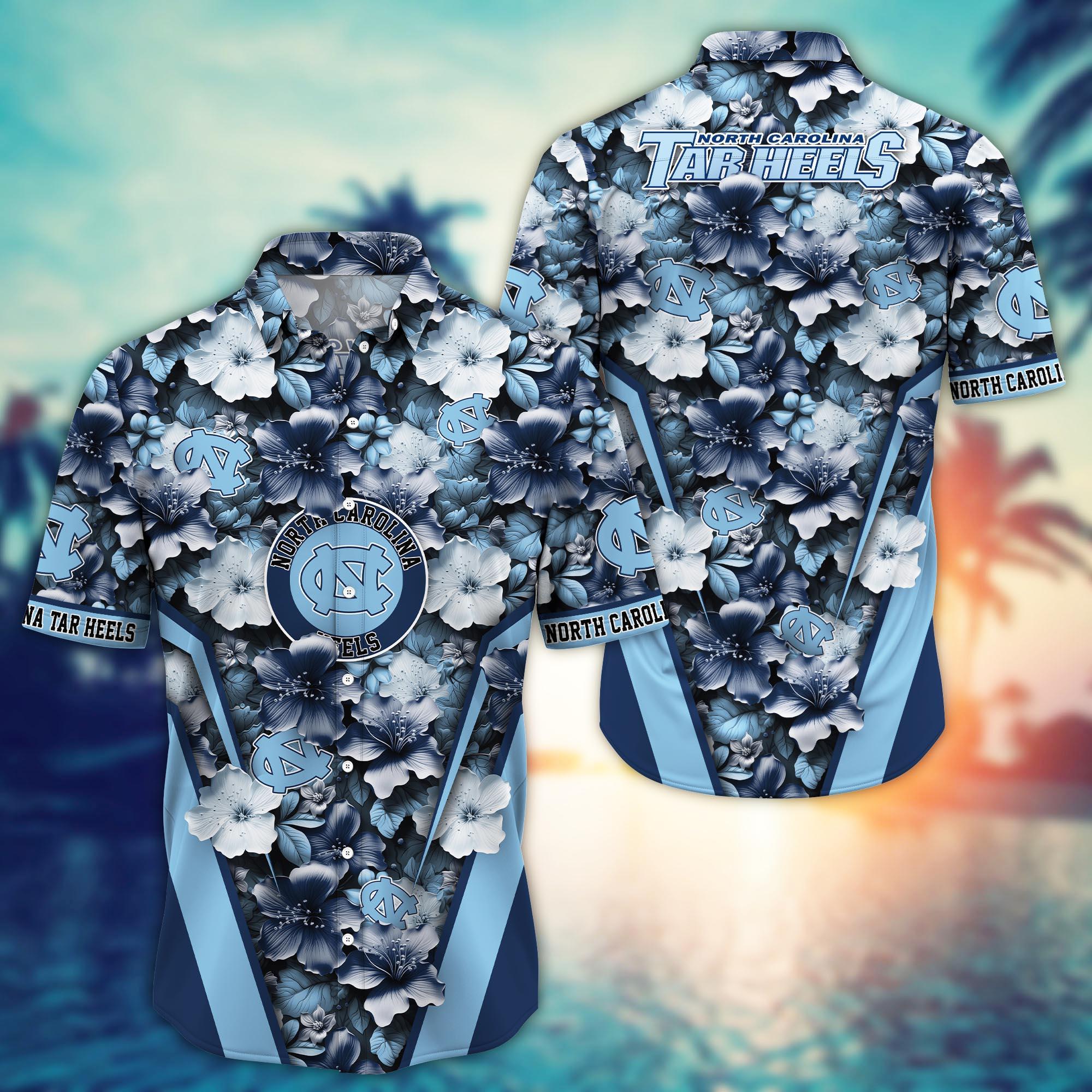 North Carolina Tar Heels NCAA Hawaiian Shirt, Aloha Shirt Ver 2