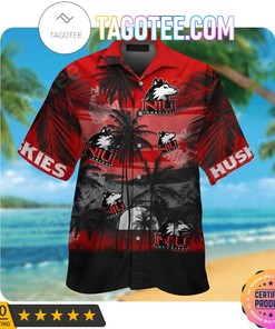 Northern Illinois Huskies Aloha Hawaiian Shirt And Beach Shorts