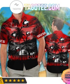 Northern Illinois Huskies Aloha Hawaiian Shirt And Beach Shorts