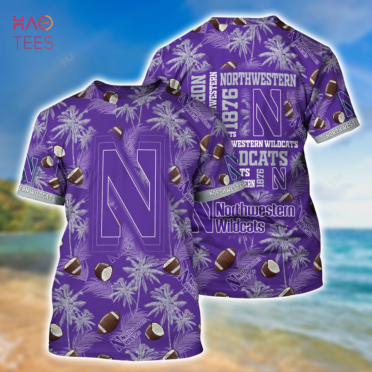 Northwestern Wildcats Hawaiian Shirt, New Gift For Summer