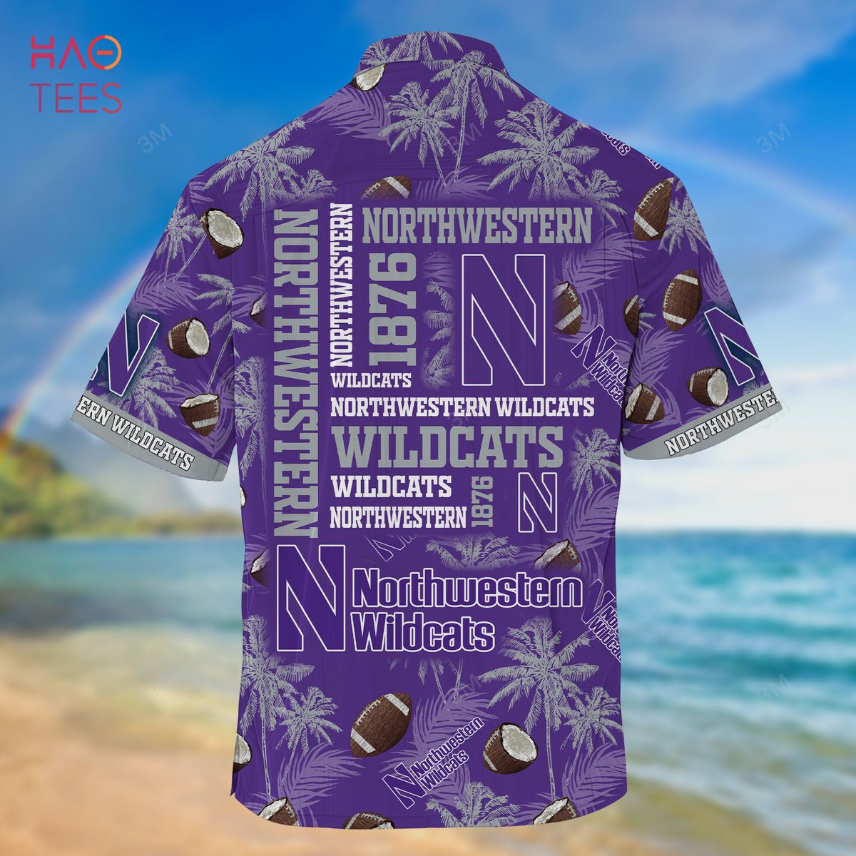 Northwestern Wildcats Hawaiian Shirt, New Gift For Summer