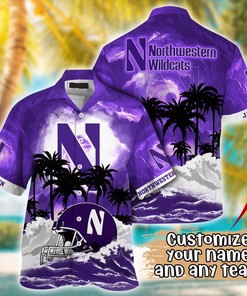 Northwestern Wildcats NCAA Best Hawaiian Shirt Ever- Customize Any Team Any League