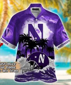 Northwestern Wildcats NCAA Best Hawaiian Shirt Ever- Customize Any Team Any League