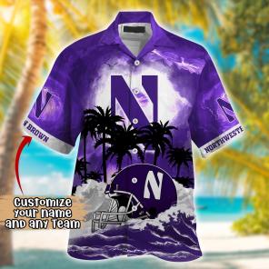 Northwestern Wildcats NCAA Best Hawaiian Shirt Ever- Customize Any Team Any League