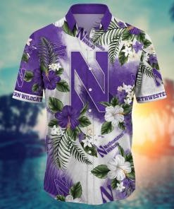 Northwestern Wildcats NCAA Flower Hawaii Shirt For Fans Ver 1